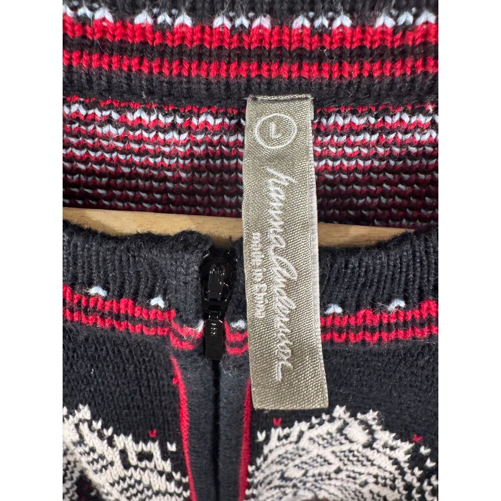 Hanna Andersson Nordic Quarter Zip Sweater Large - Picture 3 of 8